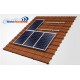 Nosač solarnih panela za kosi krov za montažu dva panela