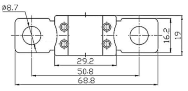 Mega DC osigurac 125A/58V 1
