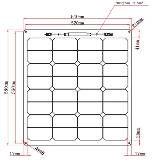 Solarni fleksibilni panel 55Wp 1
