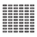 Label set czone wproof keypad marine